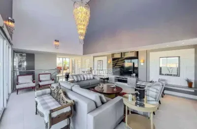 Cobertura com 3 suítes no condomínio quinta das oliveiras para comprar, 580m² - bairro jardim, santo andré/sp.