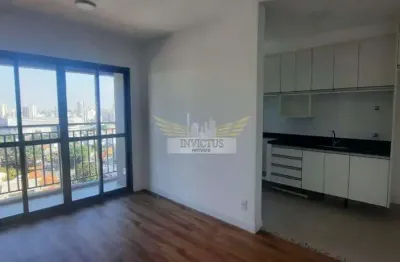 Apartamento com 2 quartos no edifício kyros para alugar, 60m² - vila assunção, santo andré/sp.