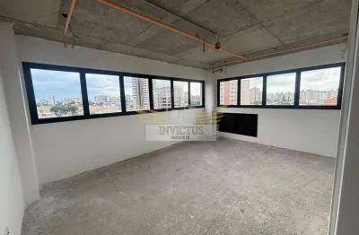 Sala comercial no edifício ilidio lico tower para comprar, 34m² - vila assunção, santo andré/sp.