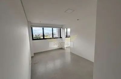 Sala comercial no edifício ilidio lico tower para alugar, 34m² - vila assunção, santo andré/sp.