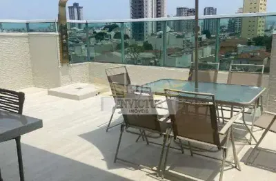 Cobertura porteira fechada com 3 quartos para comprar, 166m² - parque das nações, santo andré/sp.