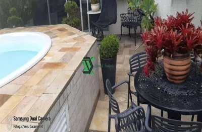Cobertura com 3 quartos à venda no jardim las palmas, guarujá , 196 m2 por r$ 850.000
