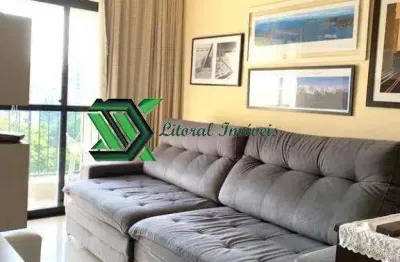 Apartamento com 2 quartos à venda na vila júlia, guarujá , 65 m2 por r$ 425.000