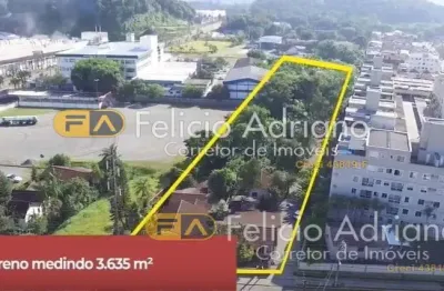Terreno comercial c/ 3.400m2 frente para rua dona francisca jlle-sc