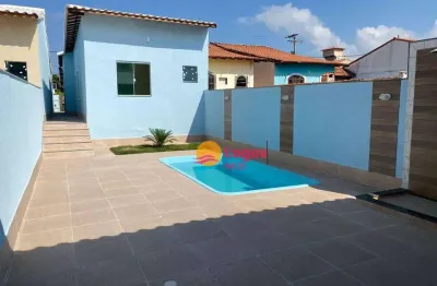 Casa a 1 quadra da praia de cordeirinho à venda, 110 m² por r$ 470.000 - cordeirinho - maricá/rj