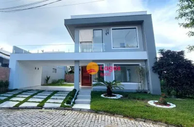 Casa de alto padrão com 3 dormitórios à venda, 350 m² por r$ 2.200.000 - itapeba - maricá/rj