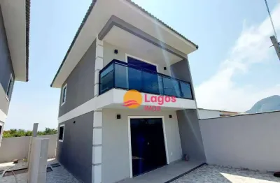 Casa com 2 dormitórios à venda, 70 m² por r$ 350.000,00 - jardim atlântico leste (itaipuaçu) - maricá/rj