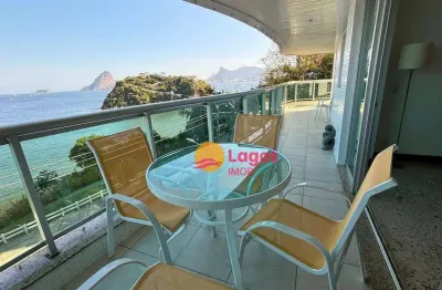 Apartamento com 4 dormitórios à venda, 250 m² por r$ 3.200.000,00 - boa viagem - niterói/rj