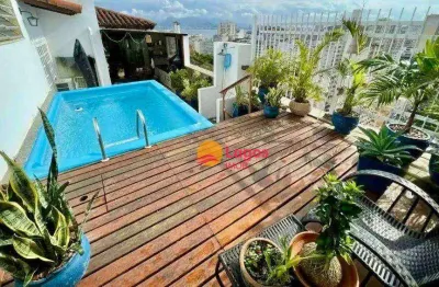 Cobertura à venda, 180 m² por r$ 1.470.000,00 - icaraí - niterói/rj