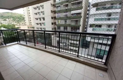 Apartamento de 2 quartos, suite,3° quarto reversível e dependências, varandão, vaga