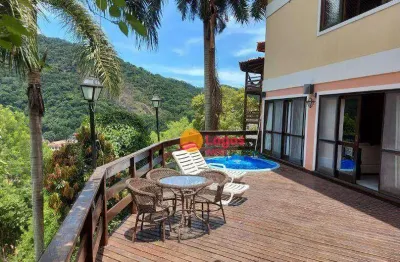 Casa com 4 dormitórios para alugar, 512 m² por r$ 11.145,15/mês - itaipu - niterói/rj