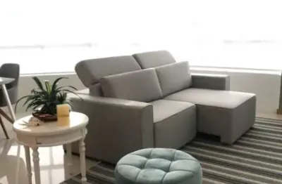 Apartamento mobiliado com linda vista para o rio e mar