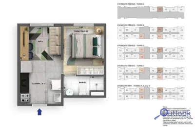 Apartamento com 1 dormitório à venda, 26 m² por r$ 300.000 - jaguaré - são paulo/sp