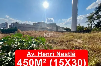 Terreno com 450m²  residencial ou comercial à venda na av. henri nestlé - ribeirão preto