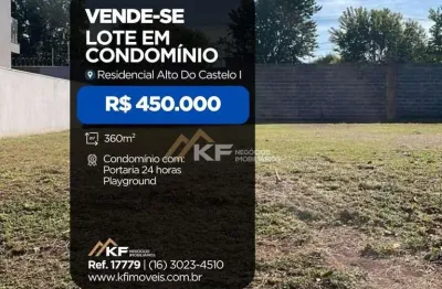 Terreno à venda em condomínio residencial alto do castelo 1- ribeirão preto/sp