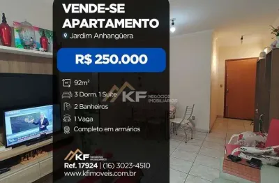 Apartamento à venda de 3 quartos, sendo 1 suite no bairro jardim anhanguera - ribeirão preto / sp