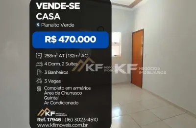 Casa à venda 4 quartos - 2 suítes - planalto verde - ribeirão preto / sp