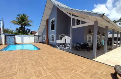 Casa com 5 dormitórios à venda, 430 m² por r$ 1.600.000,00 - balneário flórida - praia grande/sp