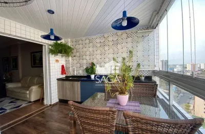 Apartamento com 3 dormitórios à venda, 102 m² por r$ 850.000,00 - vila guilhermina - praia grande/sp