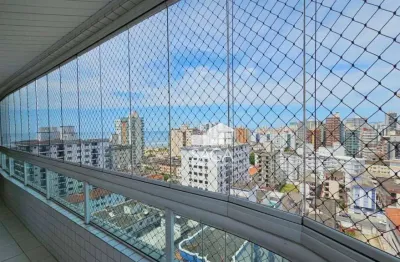Apartamento com 3 dormitórios à venda, 134 m² por r$ 750.000,00 - vila guilhermina - praia grande/sp
