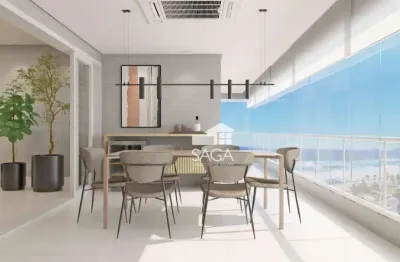 Apartamento com 3 dormitórios à venda, 145 m² por r$ 2.046.979,78 - canto do forte - praia grande/sp