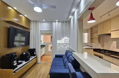 Apartamento com 2 dormitórios à venda, 59 m² por r$ 640.000,00 - boqueirão - praia grande/sp