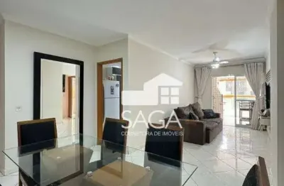 Apartamento com 2 dormitórios à venda, 87 m² por r$ 540.000,00 - aviação - praia grande/sp