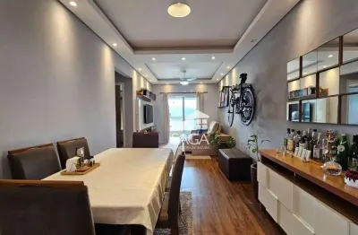 Apartamento com 2 dormitórios à venda, 80 m² por r$ 639.000,00 - canto do forte - praia grande/sp