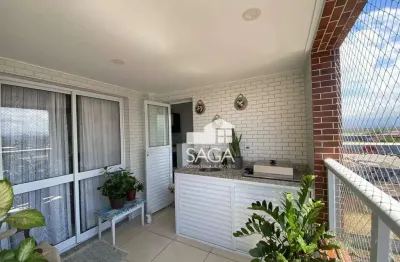 Apartamento com 1 dormitório à venda, 57 m² por r$ 370.000,00 - vila guilhermina - praia grande/sp