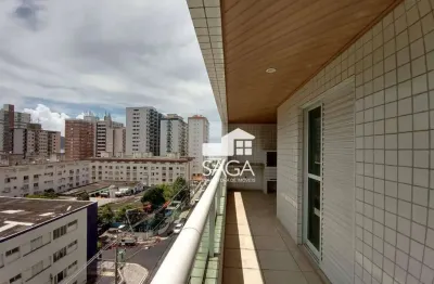 Apartamento com 3 dormitórios à venda, 125 m² por r$ 875.000,00 - vila guilhermina - praia grande/sp