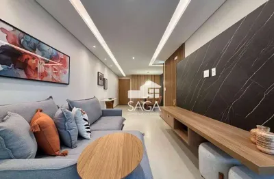 Apartamento com 2 dormitórios à venda, 79 m² por r$ 727.333,50 - boqueirão - praia grande/sp