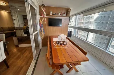 Apartamento com 3 dormitórios à venda, 128 m² por r$ 1.300.000,00 - vila guilhermina - praia grande/sp