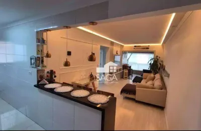 Apartamento com 2 dormitórios à venda, 72 m² por r$ 730.000,00 - boqueirão - praia grande/sp