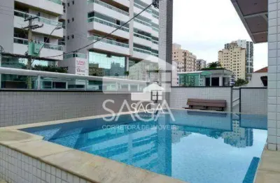 Apartamento com 2 dormitórios à venda, 94 m² por r$ 570.000,00 - aviação - praia grande/sp