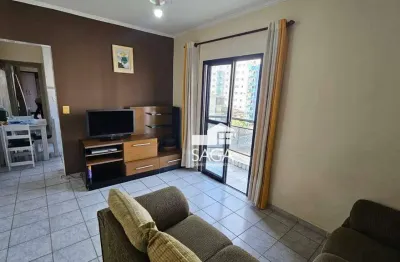 Frente rua! apartamento com 1 dormitório à venda, 50 m² por r$ 280.000 - vila guilhermina - praia grande/sp
