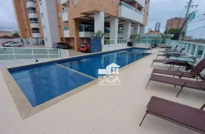 Apartamento com 2 dormitórios à venda, 58 m² por r$ 415.000,00 - vila guilhermina - praia grande/sp