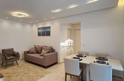 Apartamento com 2 dormitórios à venda, 76 m² por r$ 470.000 - aviação - praia grande/sp