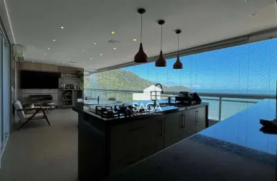 Apartamento com 4 dormitórios para alugar, 250 m² por r$ 20.000,00/mês - canto do forte - praia grande/sp