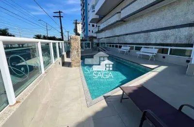 Apartamento com 1 dormitório à venda, 59 m² por r$ 300.000 - caiçara - praia grande/sp