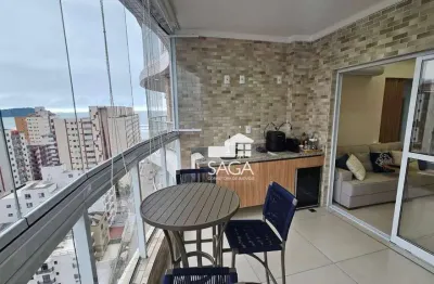 Porteira fechada! apartamento com 3 dormitórios à venda, 109 m² por r$ 1.238.000 - vila guilhermina - praia grande/sp