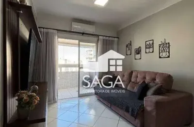 Apartamento com 2 dormitórios à venda, 71 m² por r$ 445.000,00 - vila guilhermina - praia grande/sp