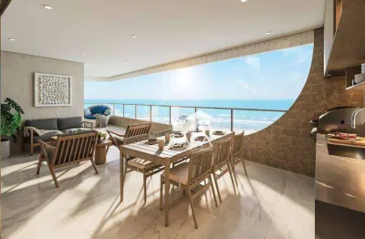 Lançamento frente mar! apartamento com 3 dormitórios à venda, 171 m² por r$ 2.055.000 - aviação - praia grande/sp