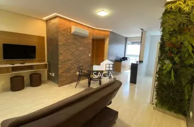 Apartamento com 1 dormitório à venda, 46 m² por r$ 375.000,00 - caiçara. - praia grande/sp