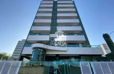 Apartamento com 2 dormitórios à venda, 73 m² por r$ 450.000 - vila guilhermina - praia grande/sp