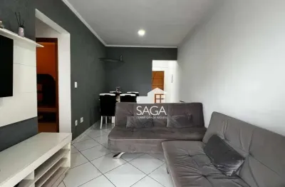 Apartamento com 2 dormitórios para alugar, 76 m² por r$ 3.500,00/mês - vila guilhermina - praia grande/sp