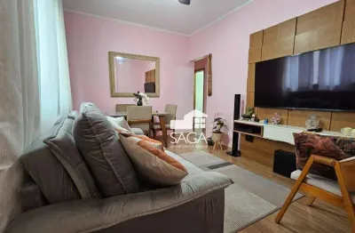 Apartamento com 2 dormitórios à venda, 70 m² por r$ 365.000,00 - vila guilhermina - praia grande/sp
