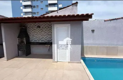 Casa com 2 dormitórios à venda, 70 m² por r$ 510.000,00 - maracanã - praia grande/sp