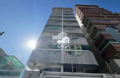 Apartamento com 1 dormitório para alugar, 44 m² por r$ 1.900/mês - vila guilhermina - praia grande/sp