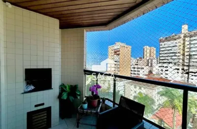 Frente rua a 2 quadras da praia! apartamento com 2 dormitórios à venda, 104 m² por r$ 620.000 - vila guilhermina - praia grande/sp