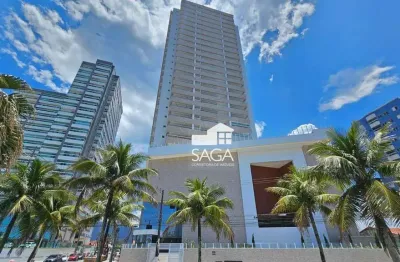Riviera palace | unidade exclusiva 127m² | 3 suítes | frente mar no maracanã - praia grande/sp